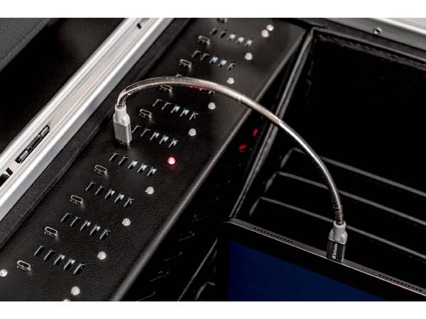 Parat-Tabletkoffer Case UC20 bis 20 Geräte (12/13,3) , Schwarz, LED, ultracharge USB-C"