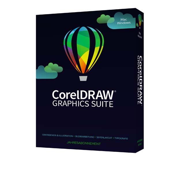 CorelDRAW Graphics Suite 2022 SV/SSL WIN/MAC 12M Subscription/ABO
